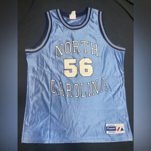 Vintage Majestic Basketball Jersey North Carolina Tar Heels #56 Larry Brown